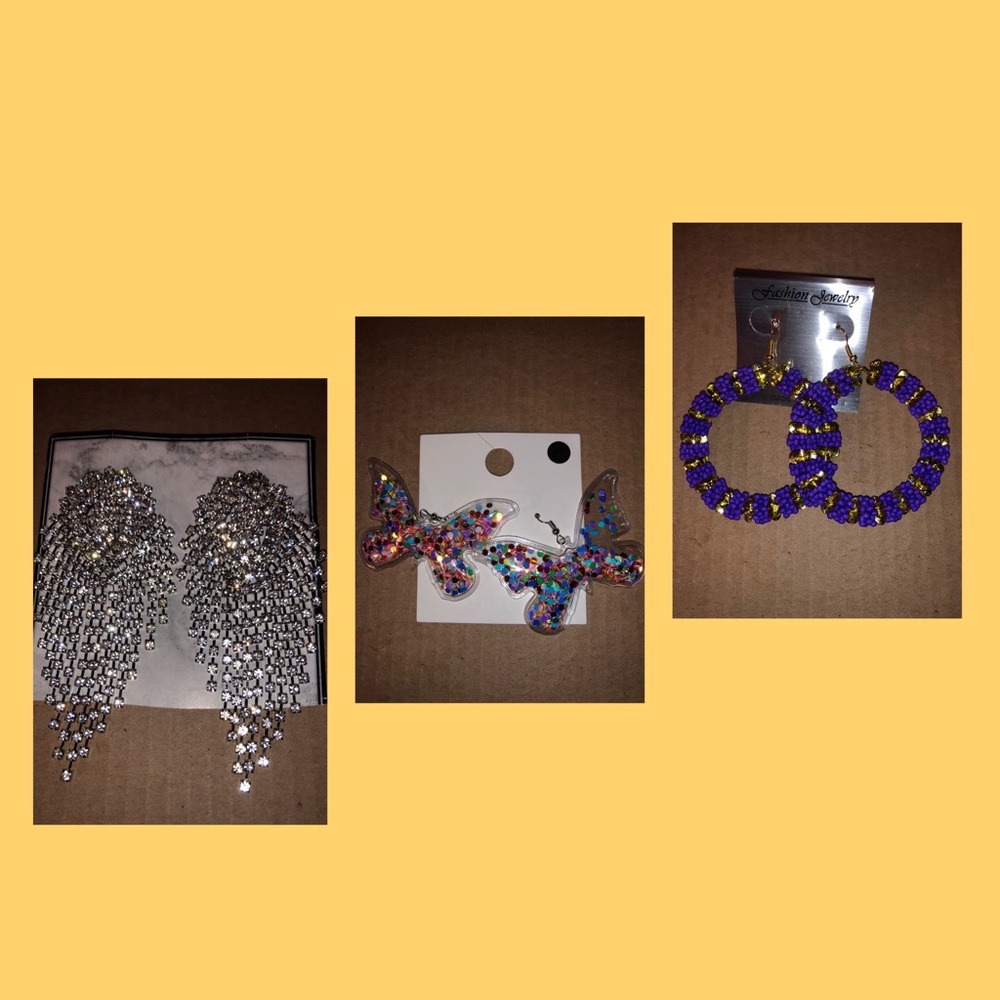 3 PAIR OF EARRINGS FOR THE PRICE OF ONE